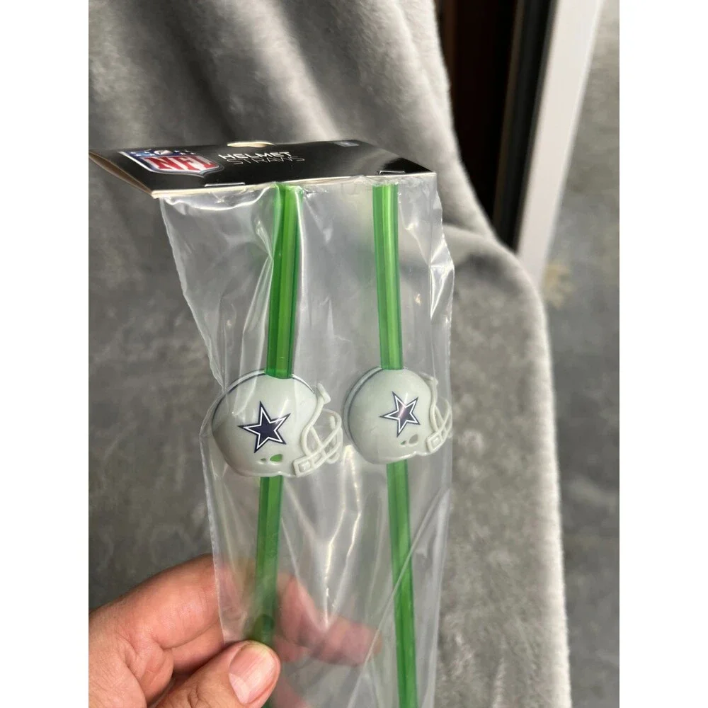4x San Francisco 49ers Party Drinking Straws Helmet 12